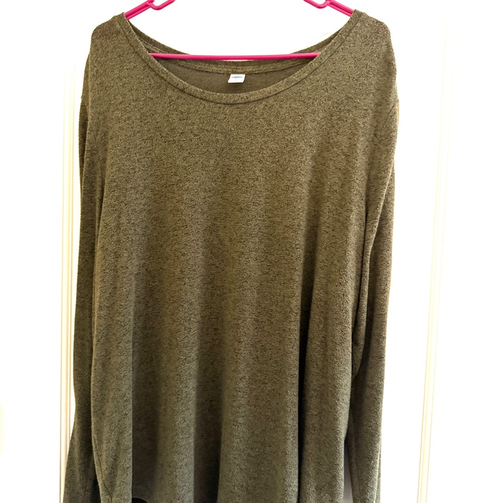 Old Navy Gray Long Sleeve Women's Tee